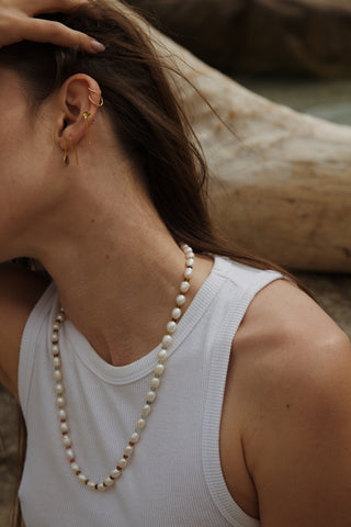 Boucle_oreille_LUCKNOW_chaine_tourmaline_moissanite_vermeil_Atelier_Simeon earstack