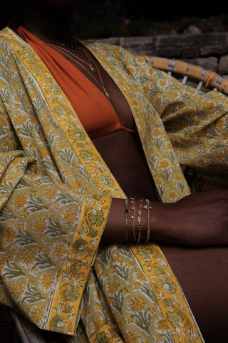 Bracelet JOYA moissanites laiton plaqué or minimaliste Atelier Siméon