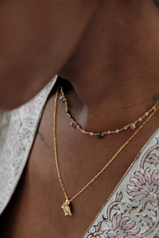BHIWANI multi tourmaline necklace