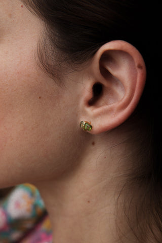 SHAKTI tourmaline &amp; sapphire stud earrings